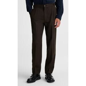 Madewell | NWT Men's Wool Blend Officer Pants Brown Dress Tailored Trousers | 38